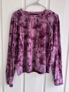 lululemon athletica Purple Tie-Dye Crew Sweatshirt